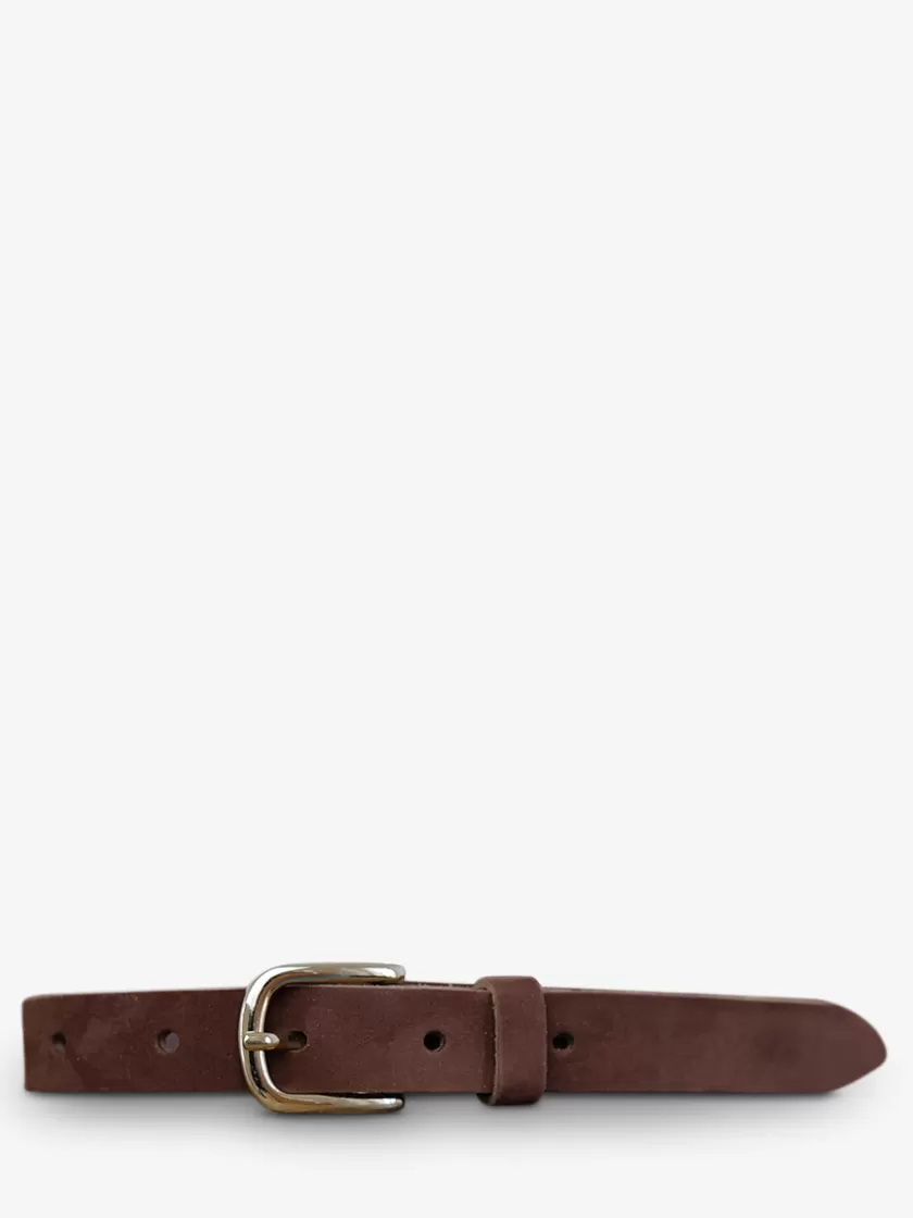 LaCeinture Magnifique Nubuck - 20mm - Middle Brown | PAUL MARIUS Shop