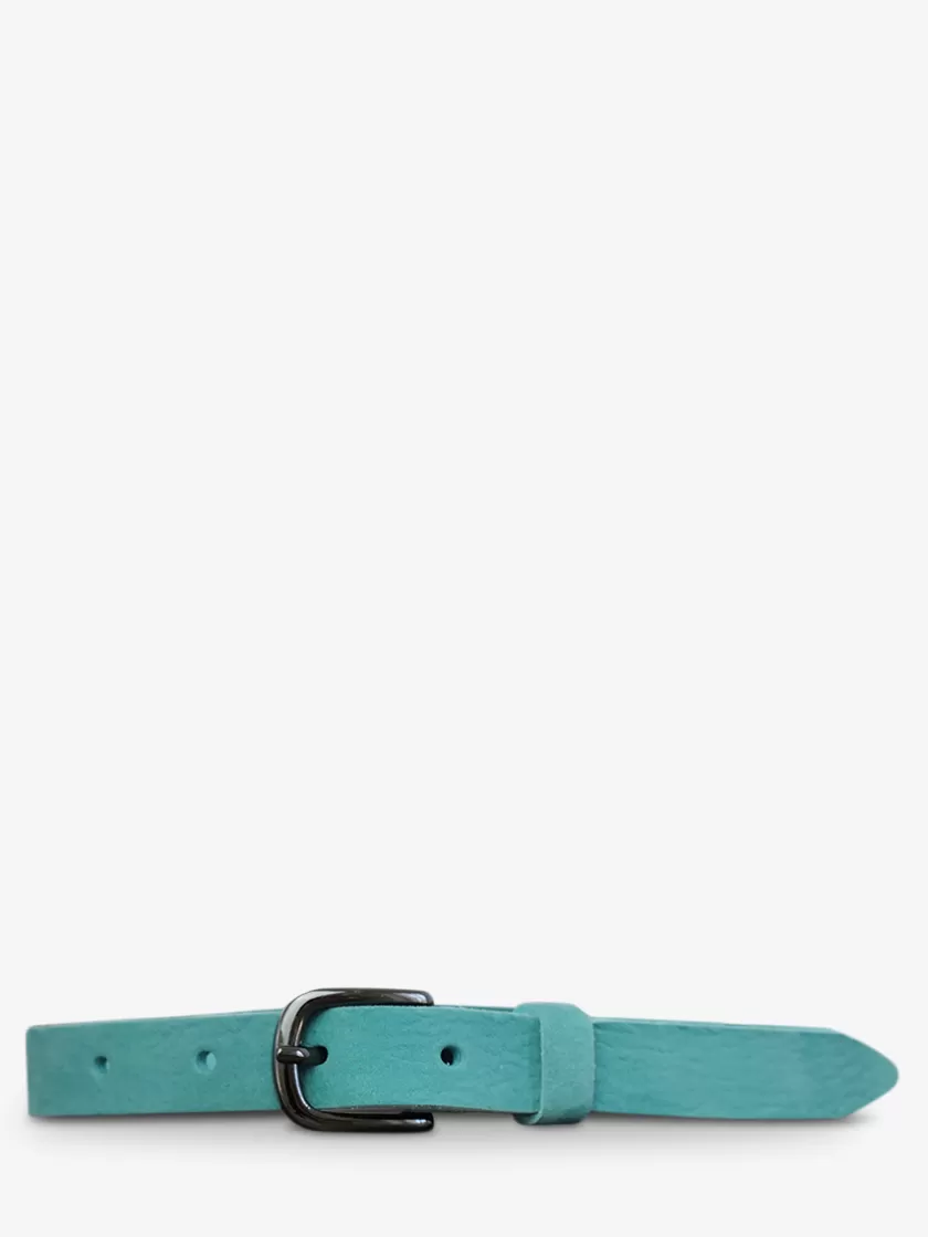 LaCeinture Magnifique Nubuck - 20mm - Turquoise | PAUL MARIUS New