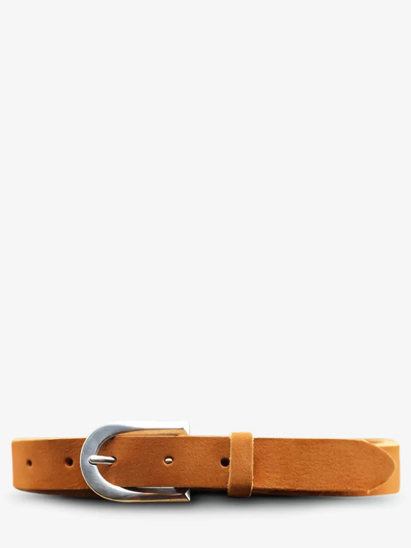 LaCeinture Magnifique Nubuck - 25mm - Light Brown | PAUL MARIUS Shop