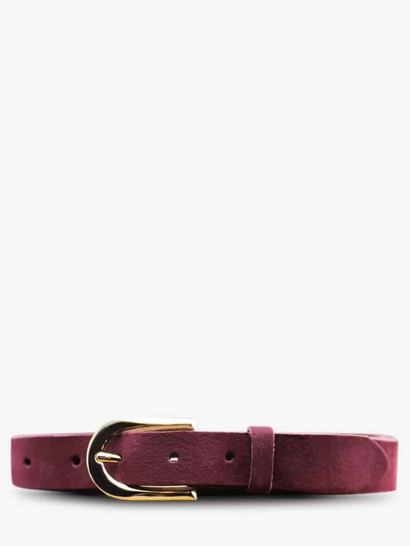 LaCeinture Magnifique Nubuck - 25mm - Plum | PAUL MARIUS Cheap