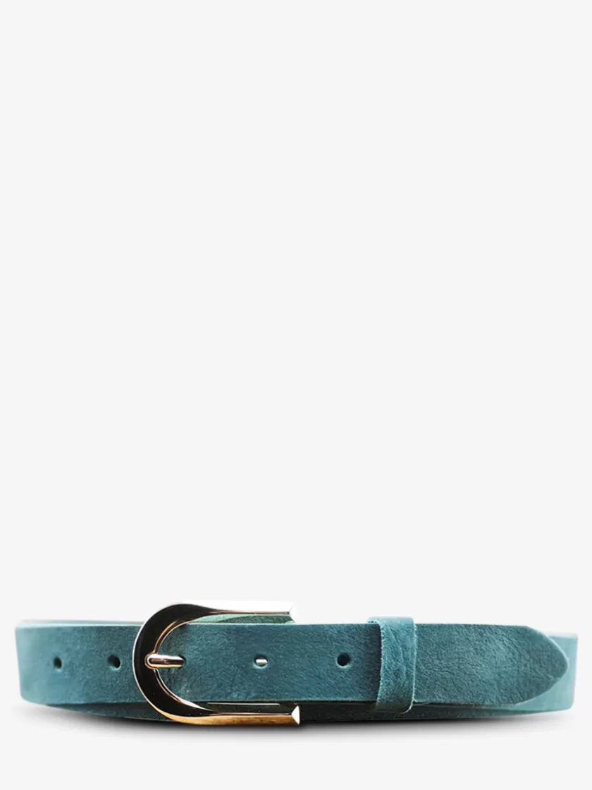 LaCeinture Magnifique Nubuck - 25mm - Pool Blue | PAUL MARIUS Store