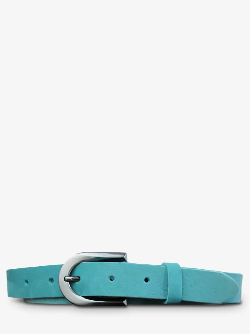 LaCeinture Magnifique Nubuck - 25mm - Turquoise | PAUL MARIUS Sale