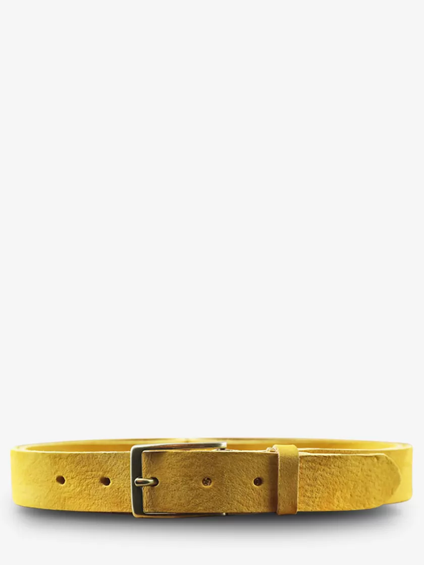 LaCeinture Magnifique Nubuck - 30mm - Saffron | PAUL MARIUS Outlet