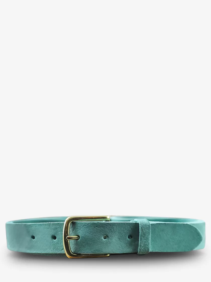 LaCeinture Magnifique Nubuck - 30mm - Turquoise | PAUL MARIUS Sale