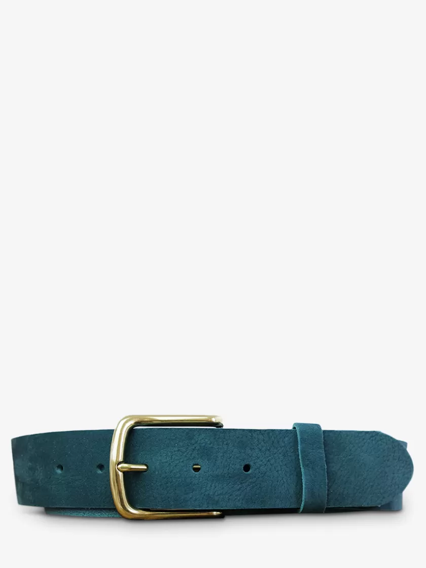 LaCeinture Magnifique Nubuck - 40mm - Pool Blue | PAUL MARIUS Store