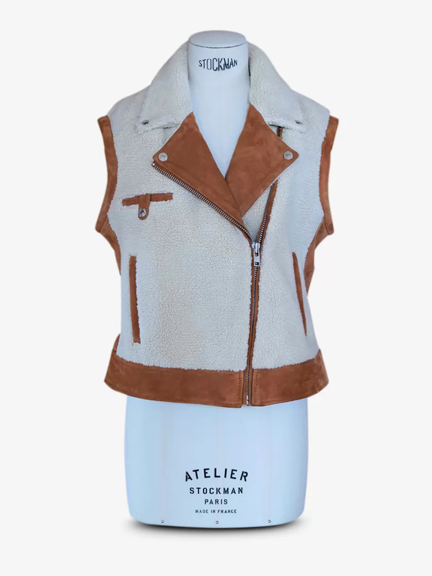 LePerfecto Sans Manches - Light Brown | PAUL MARIUS New