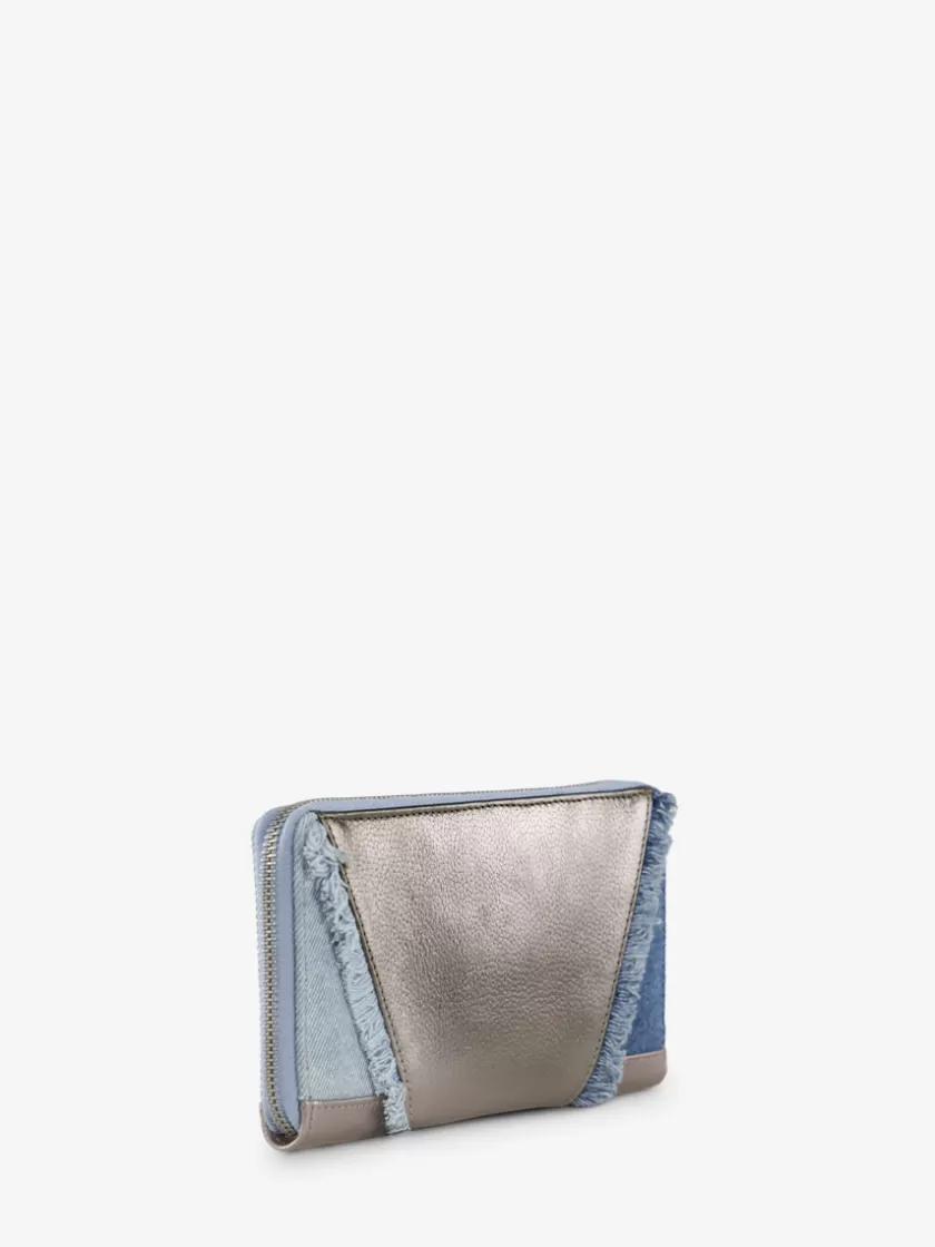 LePortefeuille Charlotte - Denim / Steel | PAUL MARIUS New