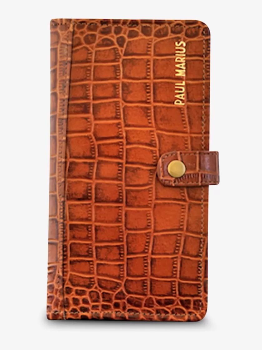 LePortefeuille Charlotte N°2 Alligator Cocktail - Amber | PAUL MARIUS New