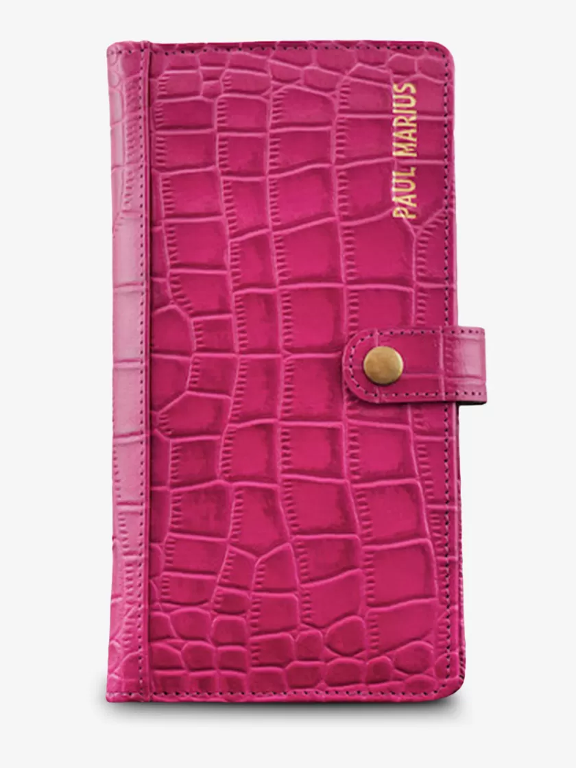 LePortefeuille Charlotte N°2 Alligator Cocktail - Tourmaline | PAUL MARIUS Fashion