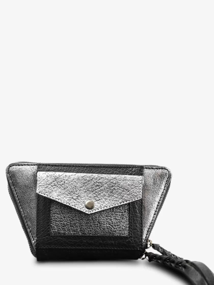 LePortefeuille Emma - Silver Black | PAUL MARIUS Online
