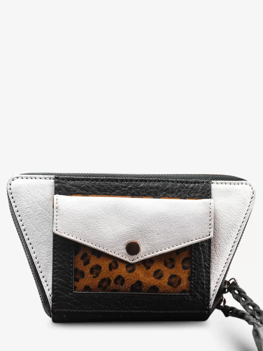 LePortefeuille Emma Leopard - Black White | PAUL MARIUS Shop