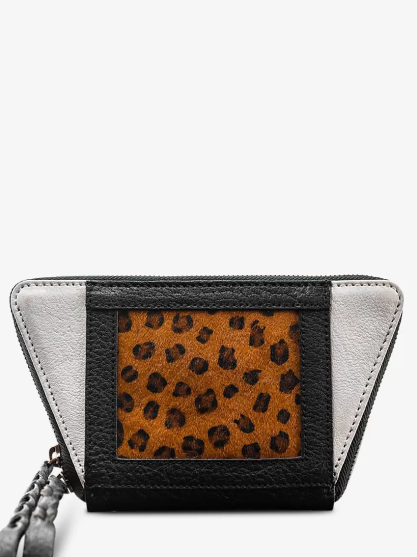 LePortefeuille Emma Leopard - Black White | PAUL MARIUS Shop