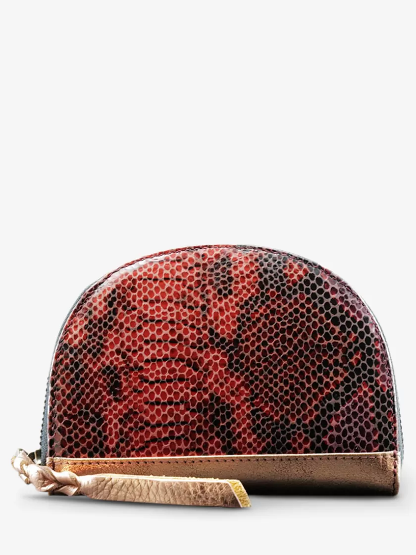 LePortefeuille Manon Python - Garnet Red | PAUL MARIUS Clearance