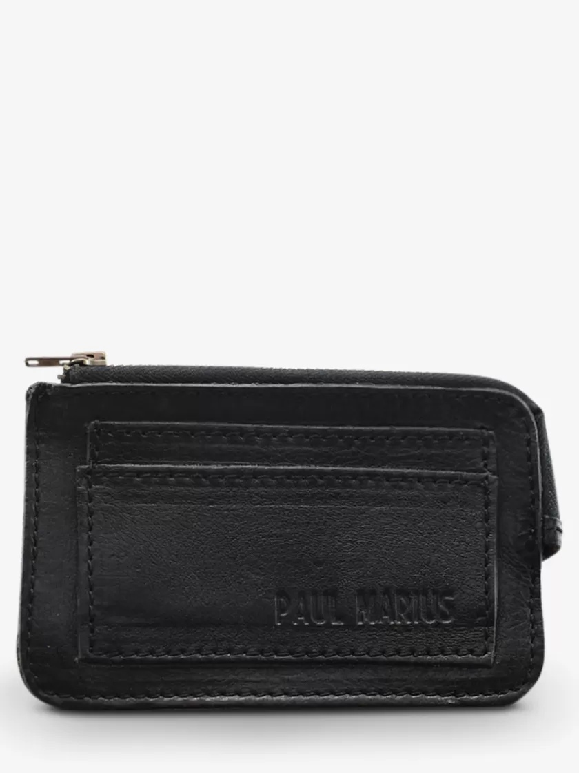 LePorte-monnaie AUGUSTIN - Oily Black | PAUL MARIUS New