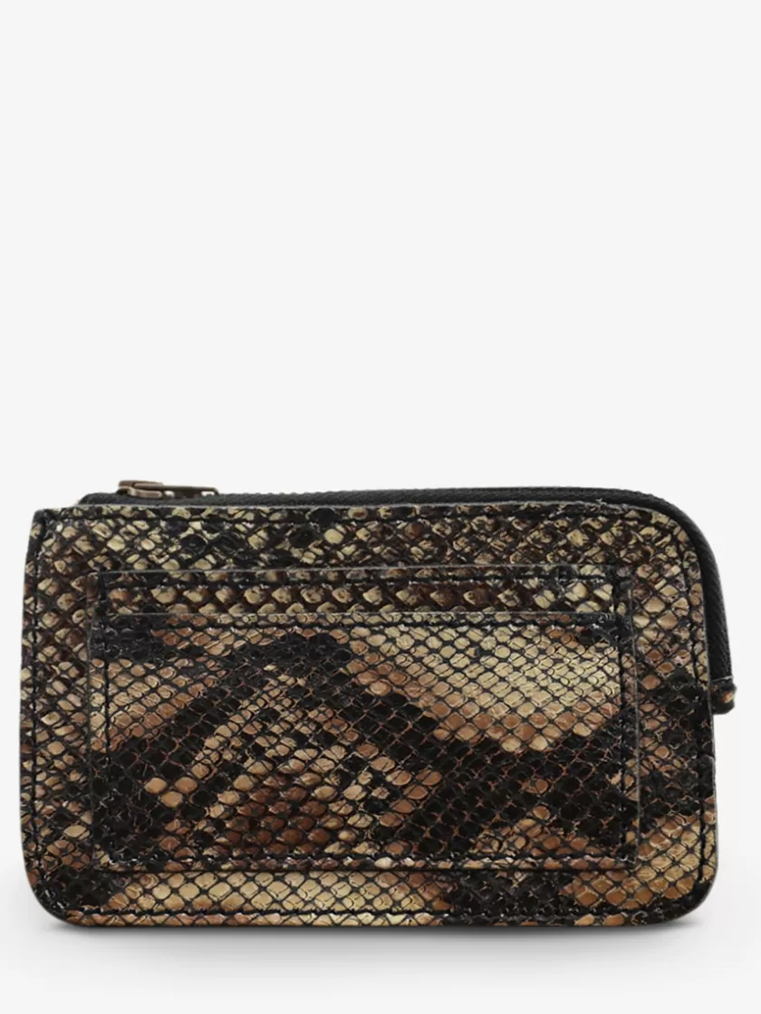 LePorte-monnaie AUGUSTIN Python - Black | PAUL MARIUS Best