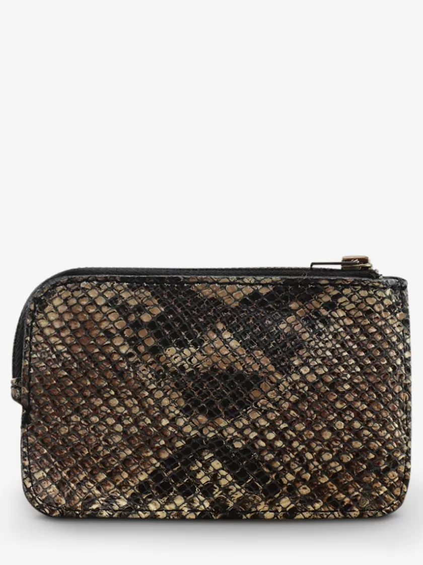 LePorte-monnaie AUGUSTIN Python - Black | PAUL MARIUS Best
