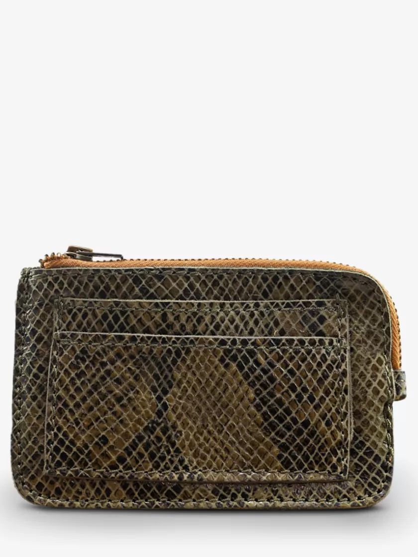 LePorte-monnaie AUGUSTIN Python - Khaki | PAUL MARIUS Hot