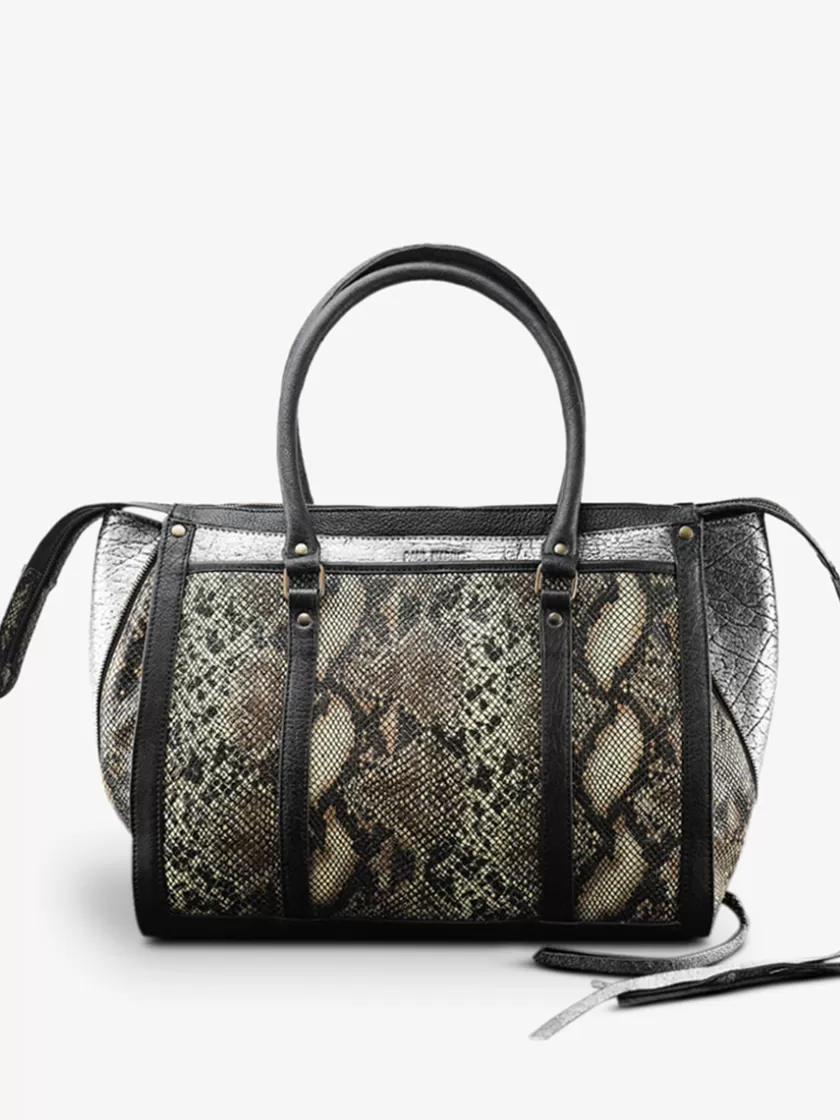 LeRive Droite - L - Python - Silver Black | PAUL MARIUS Discount