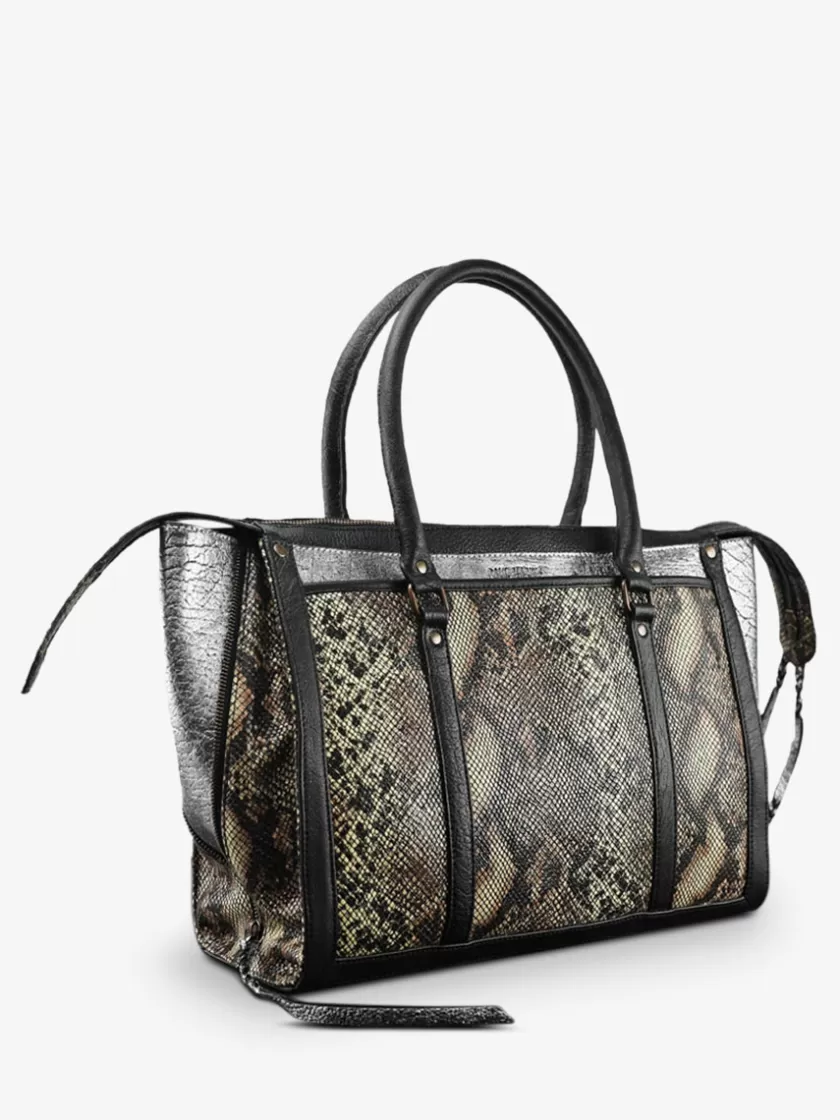 LeRive Droite - M - Python - Silver Black | PAUL MARIUS Shop