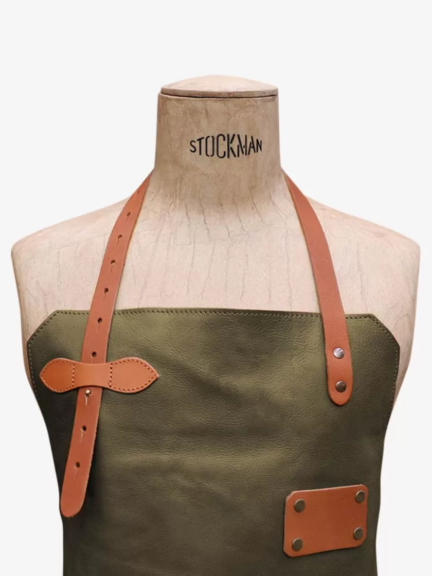 LeTablier En Cuir - Khaki | PAUL MARIUS Shop