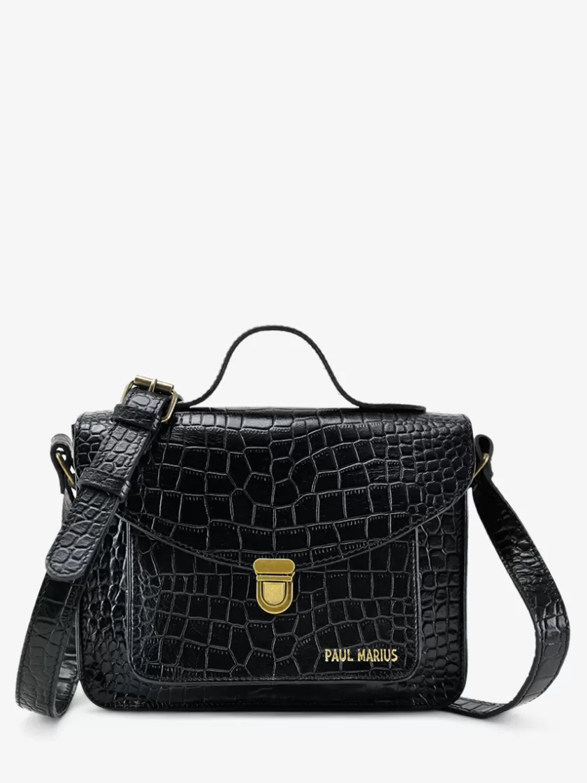 Mademoiselle George Alligator - Jet Black | PAUL MARIUS Shop