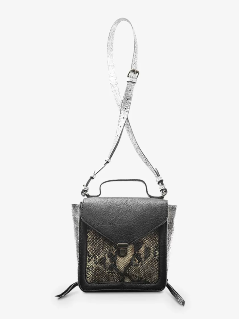 Mistinguette Python - Silver / Black | PAUL MARIUS Clearance