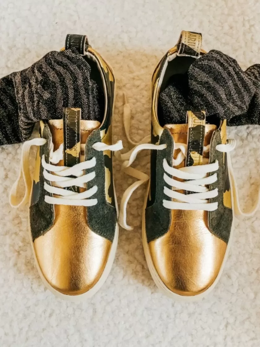 PM002 - Khaki Gold Canvas Camouflage | PAUL MARIUS Best Sale