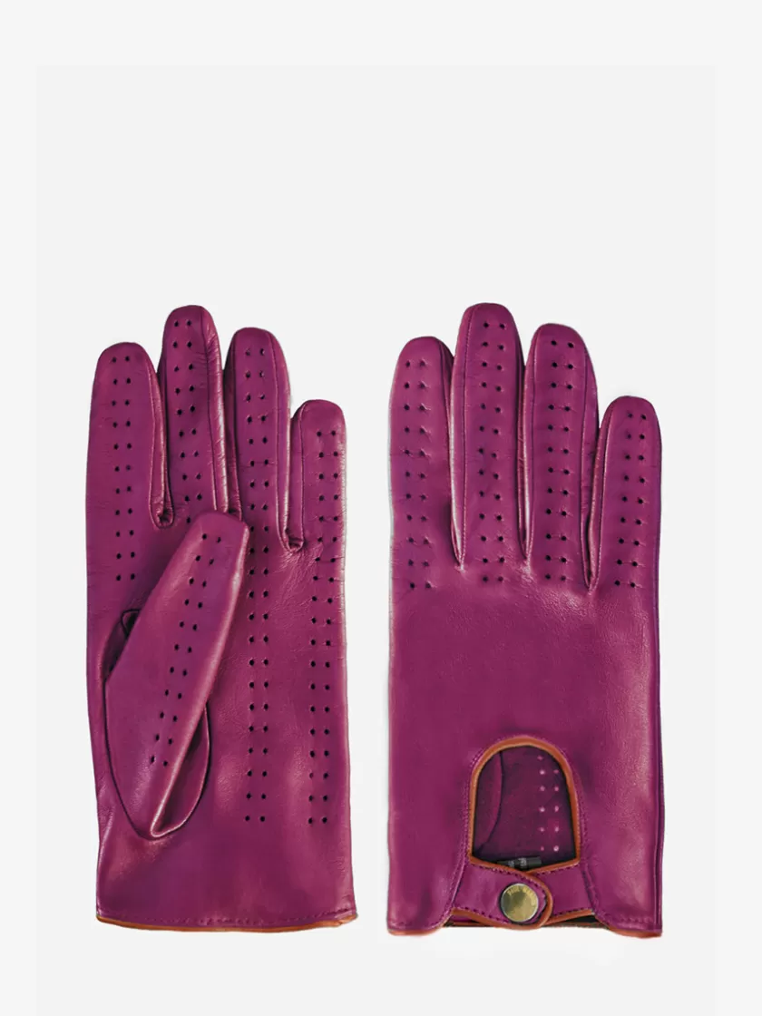 Racing Gloves Women - Zinzolin / Light Brown | PAUL MARIUS Best Sale