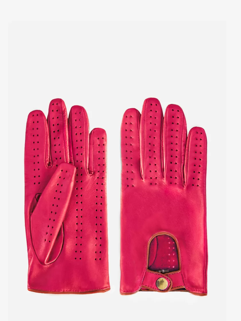 Racing Gloves Women Allure - Fuchsia / Light Brown | PAUL MARIUS Cheap