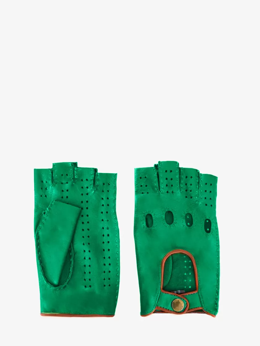 Racing Mittens Women - Green / Light Brown | PAUL MARIUS Sale