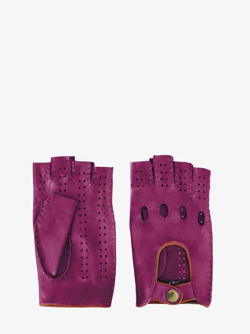Racing Mittens Women - Zinzolin / Light Brown | PAUL MARIUS Flash Sale