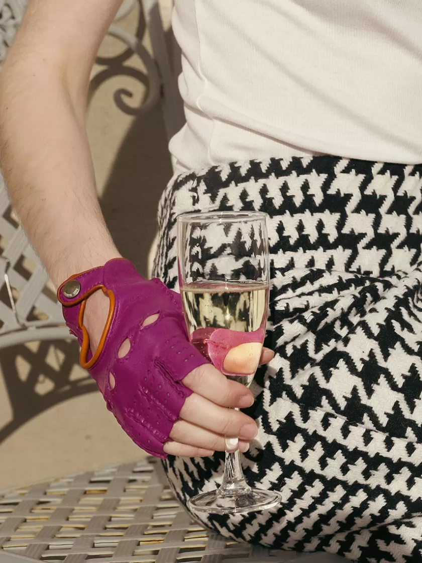 Racing Mittens Women - Zinzolin / Light Brown | PAUL MARIUS Flash Sale
